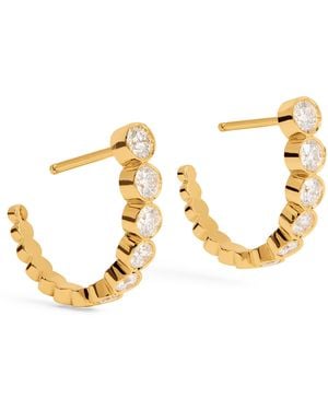 Sophie Bille Brahe And Diamond Boucle Ensemble Earrings - Metallic