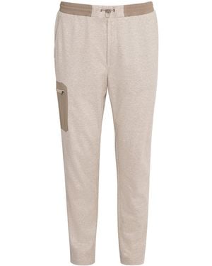 Sease Linen-Cotton Straight Sweatpants - Natural