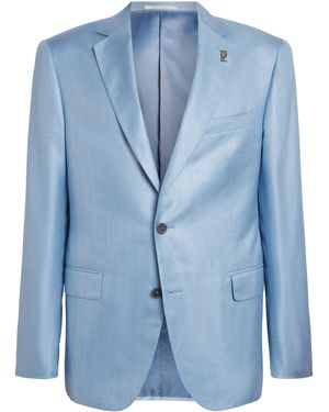 Pal Zileri Silk Vicenza Blazer - Blue