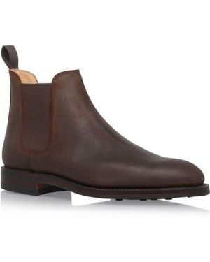 Crockett & Jones Chelsea 5 Rough-out Boots - Brown