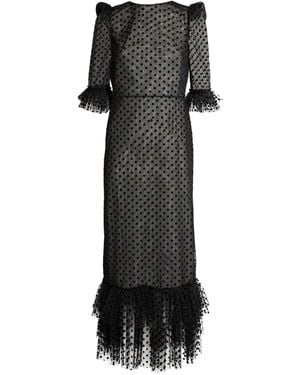 The Vampire's Wife The Cinderella Sheer Maxi Dress - Black