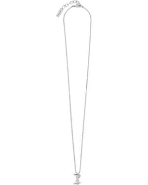 Saint Laurent Twist Cassandre Necklace - White