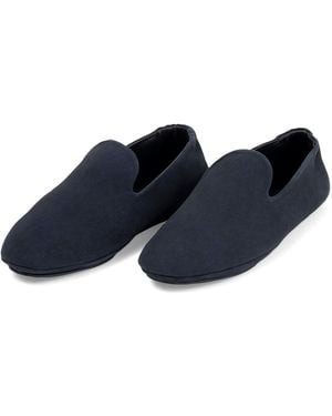 Frette Suede Frisbee Slippers - Blue
