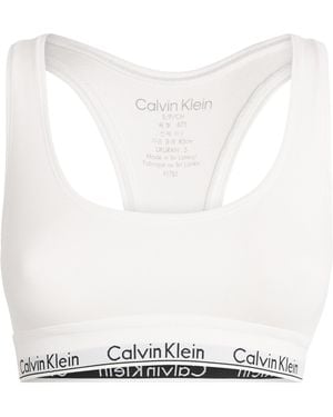 Calvin Klein Logo Bralette - White