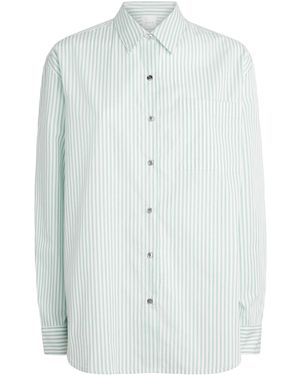 Leset Cotton-Blend Stripe Yoshi Shirt - Blue