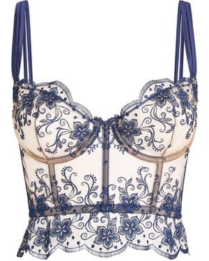 I.D Sarrieri Sunset Half-Cup Bustier Bra - Blue