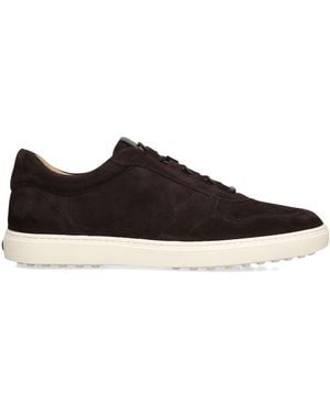 Tod's Leather Elastic Cassetta Trainers - Brown