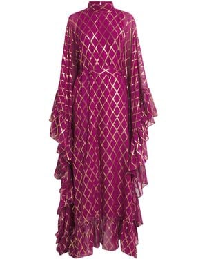 ‎Taller Marmo Eccentrica Kaftan Gown - Purple