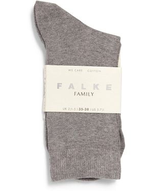 FALKE Cotton Family Socks - Grey