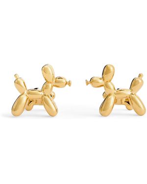 Babette Wasserman Plated Balloon Dog Cufflinks - Metallic