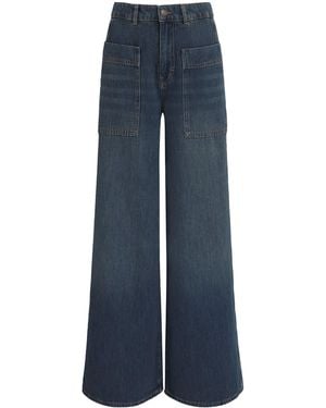 ME+EM Mid-Rise Super Wide-Leg Jeans - Blue