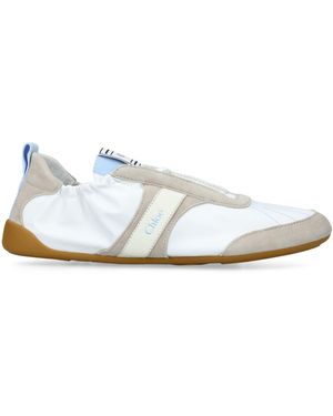 Chloé Leather Kick Trainers - White