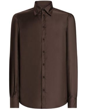 Dolce & Gabbana Silk Shirt - Brown