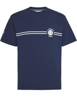 Lacoste Cotton Tennis Legacy T-Shirt - Blue