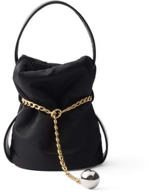 Prada Mini Re-Nylon Bucket Bag - Black