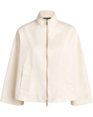 Fabiana Filippi Cotton-Blend Caban Jacket - Natural