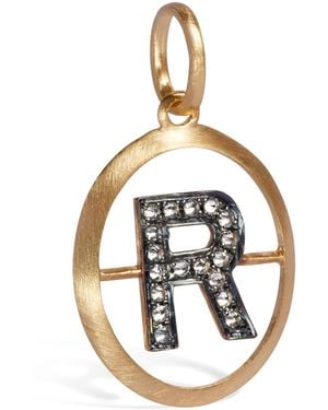 Annoushka And Diamond Initial R Pendant - Metallic