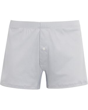 Zimmerli of Switzerland Sea Island Cotton Boxer Shorts - Grey