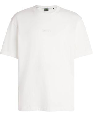 BOSS Reflective-Logo T-Shirt - White
