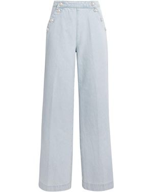 Claudie Pierlot Sailor Wide-Leg Jeans - Blue