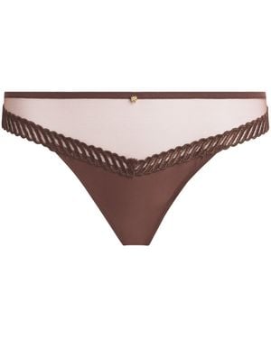 Aubade Sheer Emotion Tanga - Natural