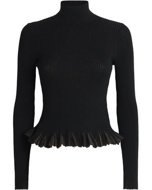 Ulla Johnson Ruffle-Detail Yulia Top - Black
