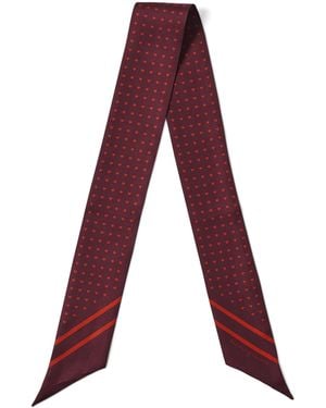 Aspinal of London Silk Heart Scarf - Purple