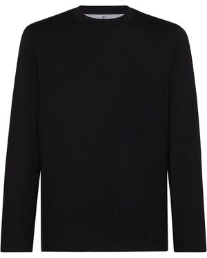Brunello Cucinelli Cotton Long-Sleeve T-Shirt - Black