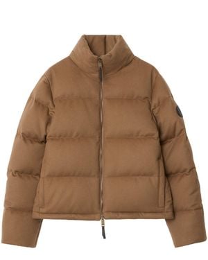Burberry Cashmere Puffer Jacket - Brown