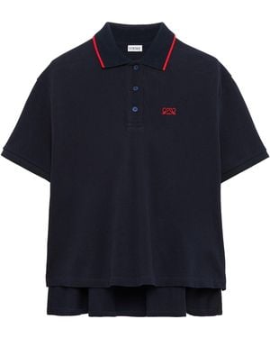 Loewe Stretch-Cotton Polo Shirt - Blue