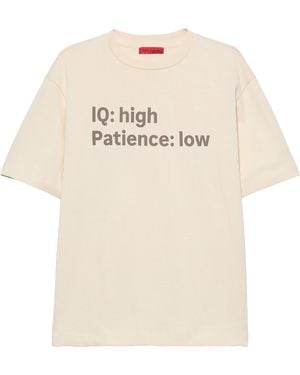 MAX&Co. Cotton Graphic Print T-Shirt - Natural