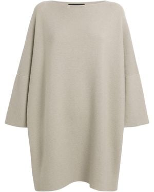 Eskandar Cashmere Split-Sleeve Sweater - Natural