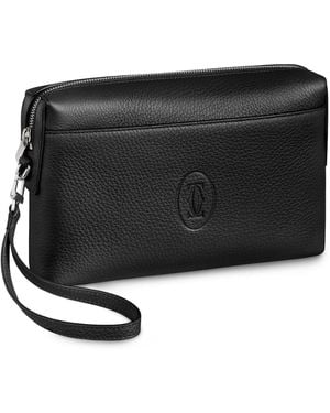 Cartier Small Calfskin Must De Pouch - Black