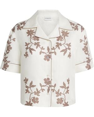 Claudie Pierlot Floral Print Relaxed Shirt - White