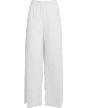 Faithfull the Brand Broderie Anglaise Mora Trousers - White