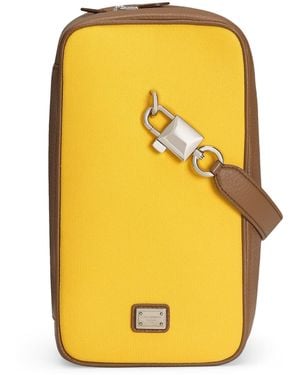 Dolce & Gabbana Lock Top-Handle Bag - Yellow