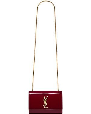 Saint Laurent Small Kate Cross-Body Bag - Red