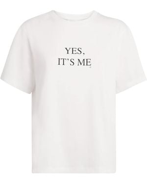 Victoria Beckham Organic Cotton Yes It's Me T-Shirt - White