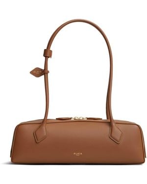 Alaïa Medium Leather Le Teckel Shoulder Bag - Brown