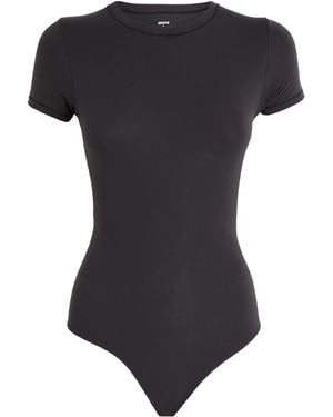 Skims Fits Everybody T-Shirt Bodysuit - Black