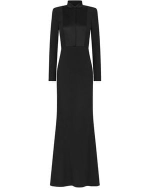 Tom Ford Tuxedo Maxi Dress - Black