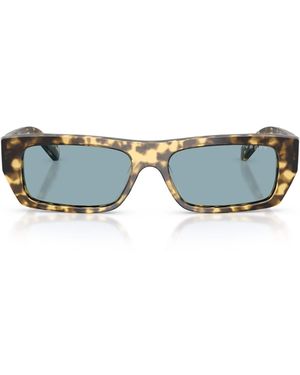 Vogue Tortoiseshell Rectangular Sunglasses - Blue