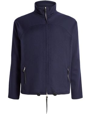 Alan Scott Cashmere-Blend Track Jumper - Blue