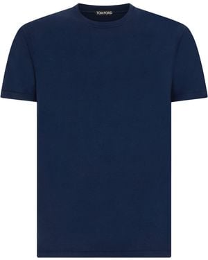 Tom Ford Crew-Neck T-Shirt - Blue