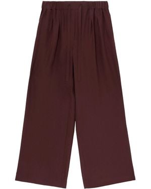 Loewe Silk-Blend Pyjama Pants - Purple