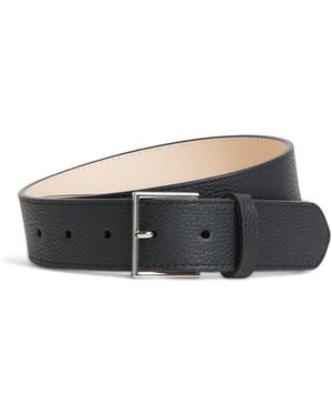 Paul Smith Leather Signature Stripe Edge Belt - Black