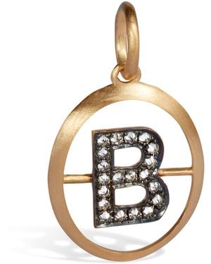 Annoushka And Diamond Initial B Pendant - Metallic