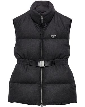 Prada Re-Wool Down-Filled Gilet - Black