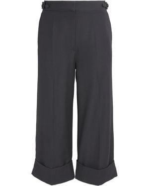 Camilla & Marc Wool Cropped Caius Manstyle Trousers - Grey