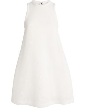Max Mara Mesh Jersey Mini Dress - White